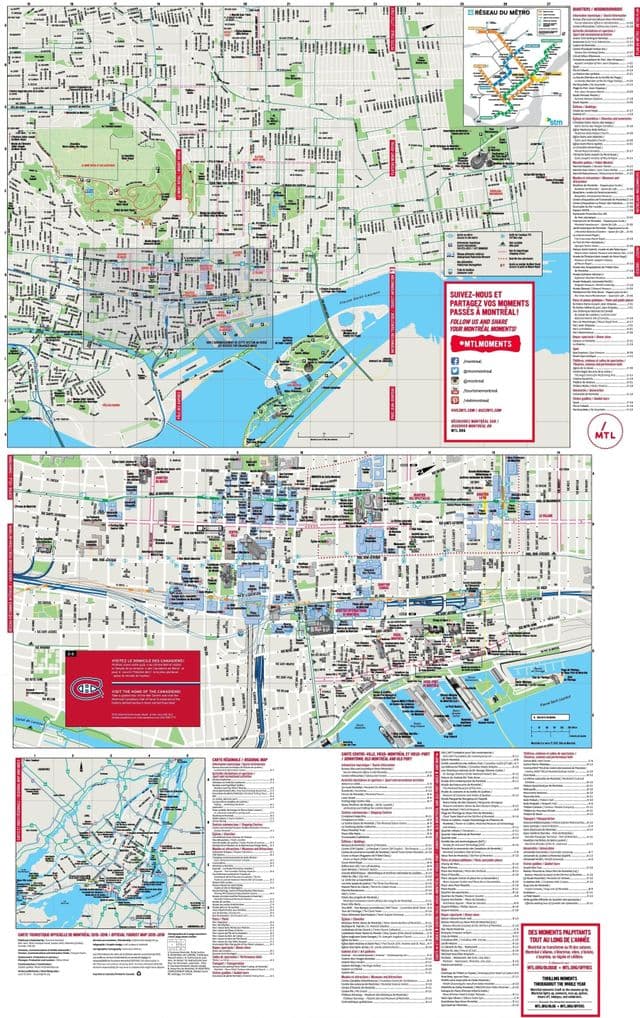 蒙特利尔景点地图
