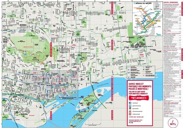 蒙特利尔城市地图