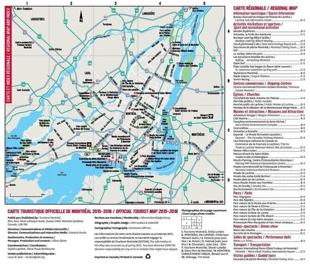 蒙特利尔道路地图
